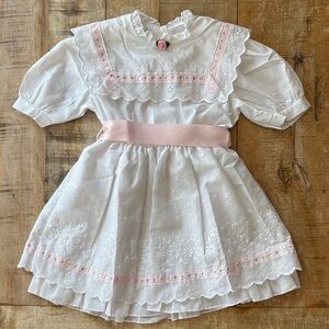 VTG Bonnie Jean White Dress size 6